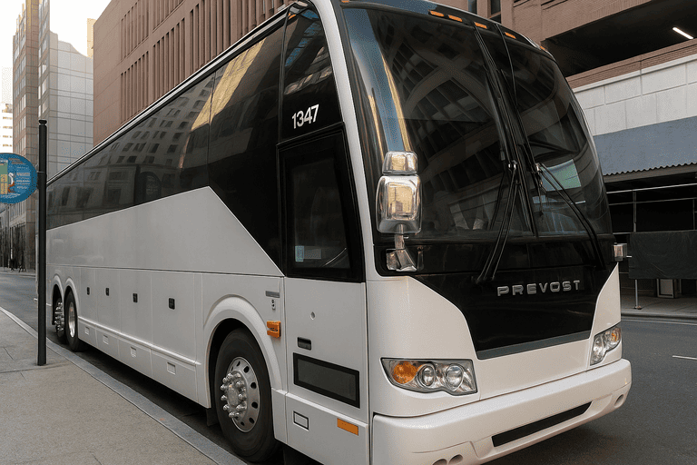 a Columbia Minibus Company coach bus