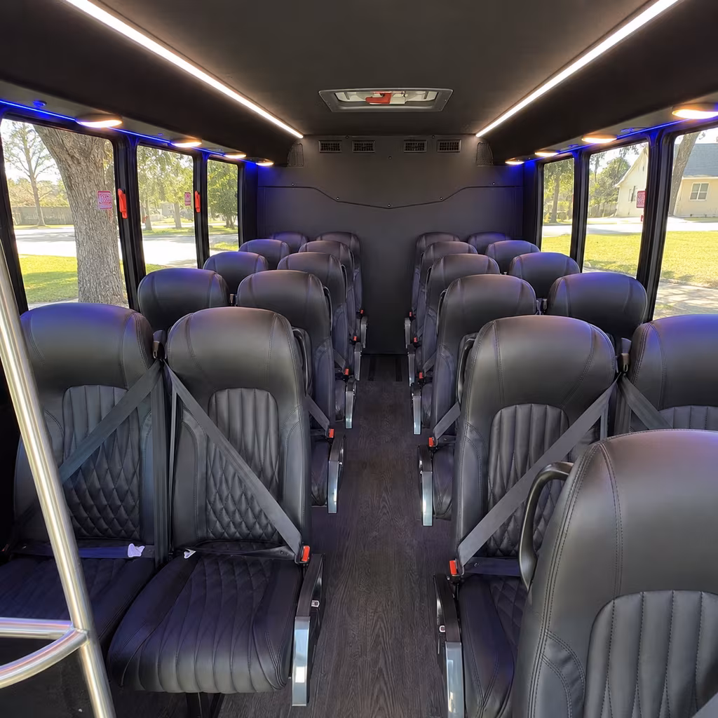 25 passenger minibus inside