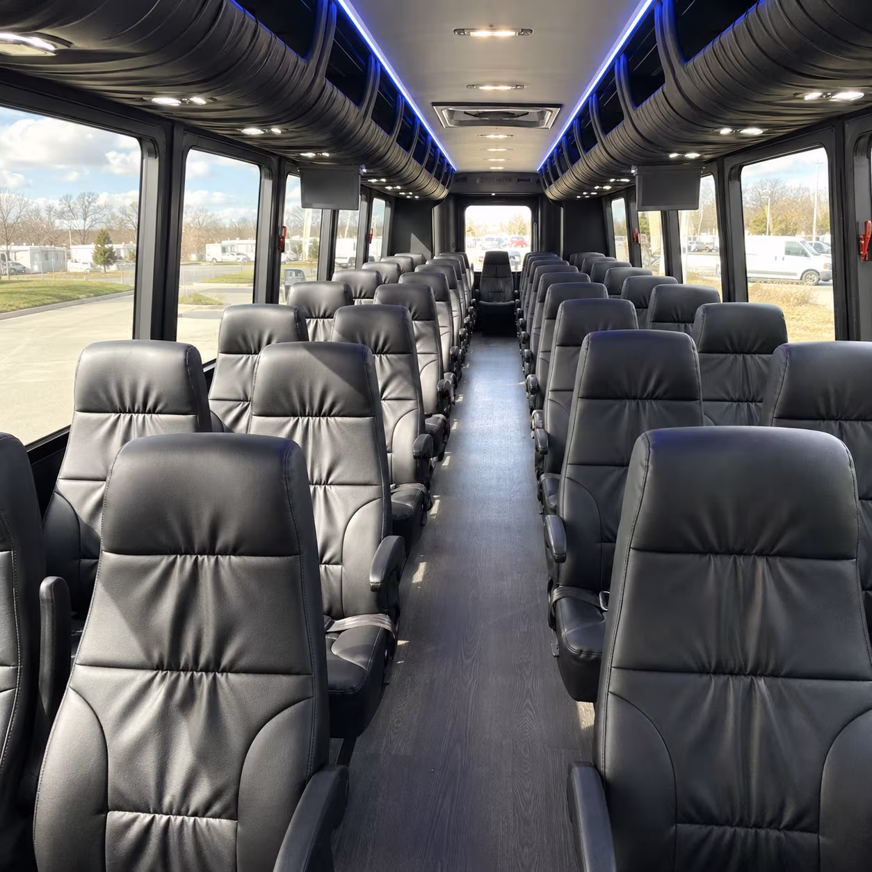 28 passenger minibus inside