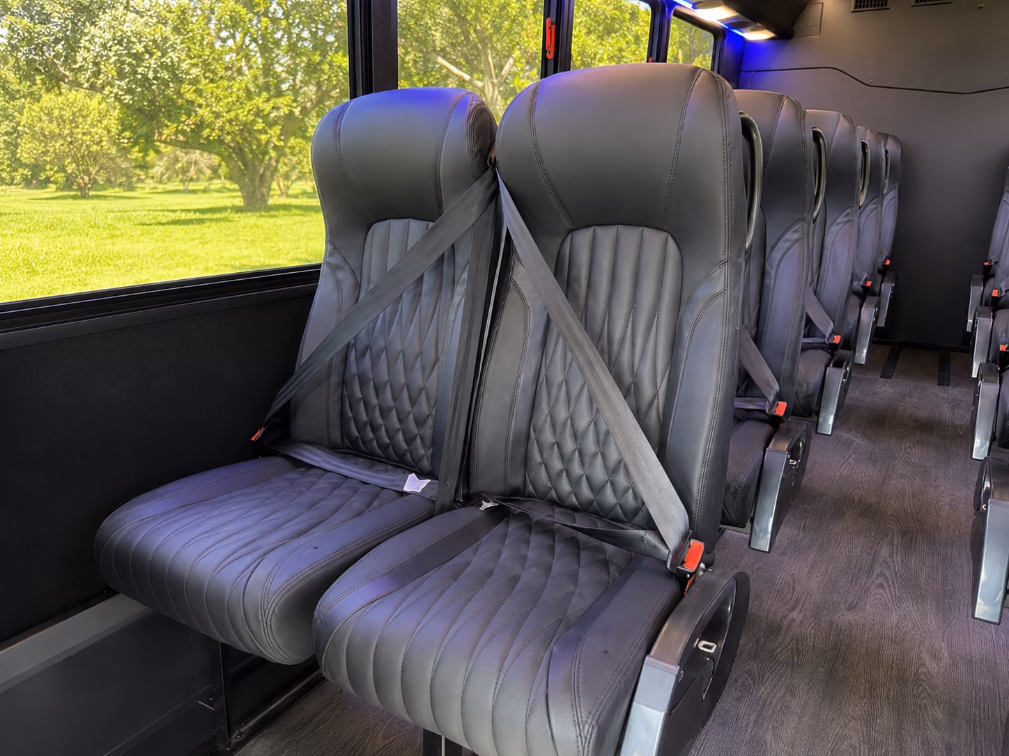 columbia 18 passenger minibus inside
