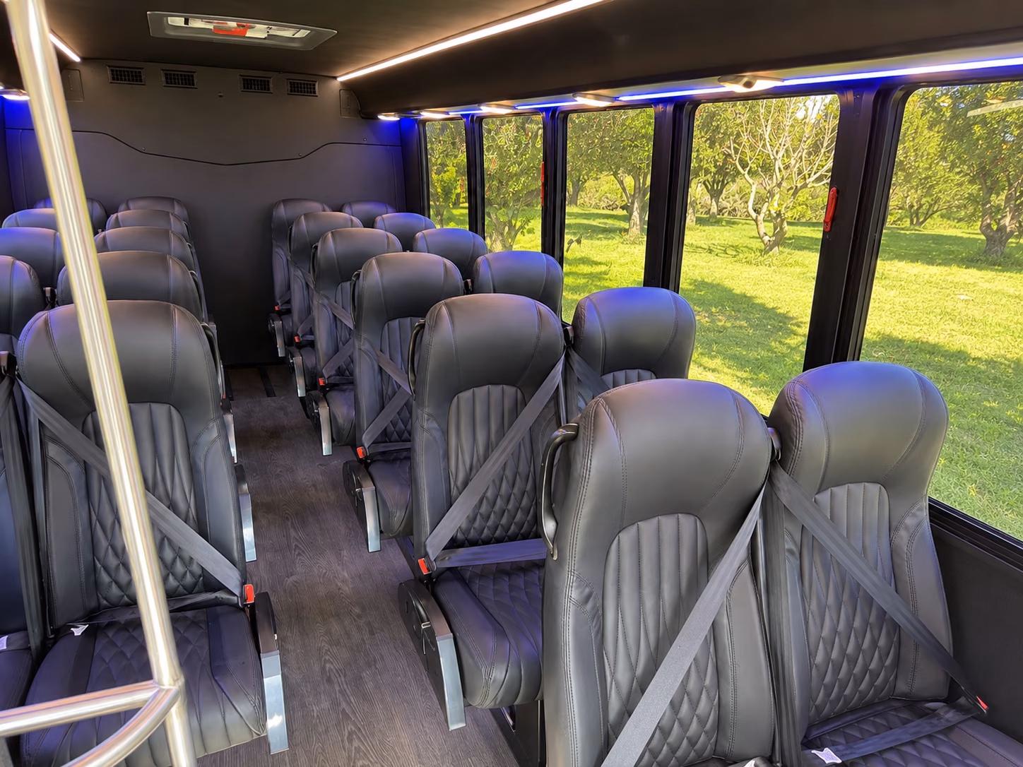 columbia 20 passenger minibus inside