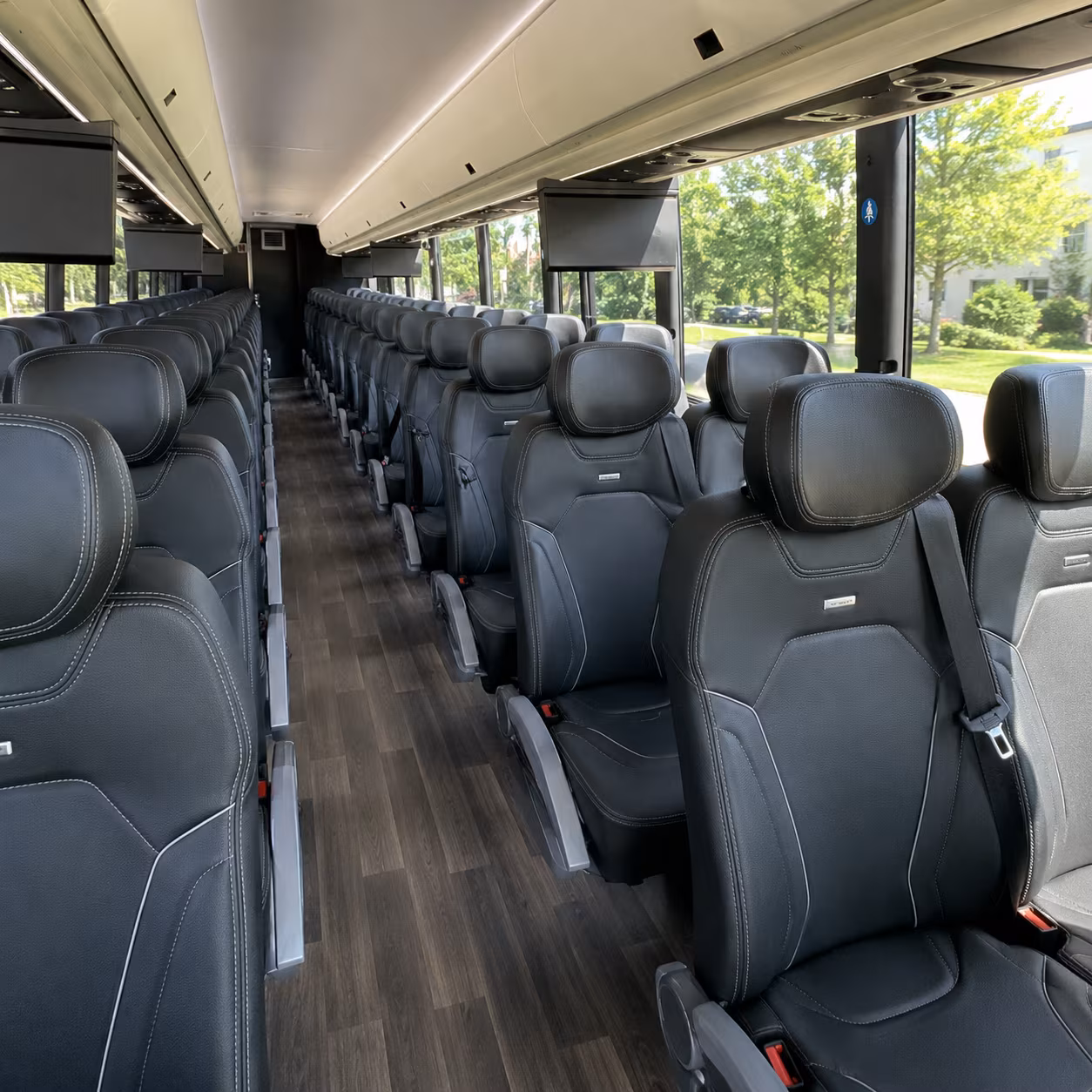 columbia charter bus interior