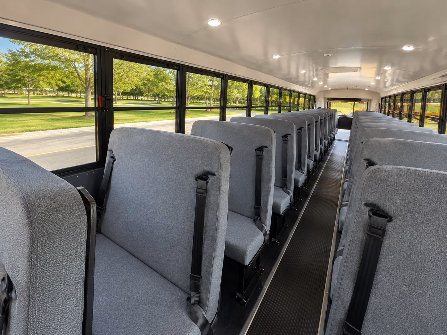 columbia school bus inside