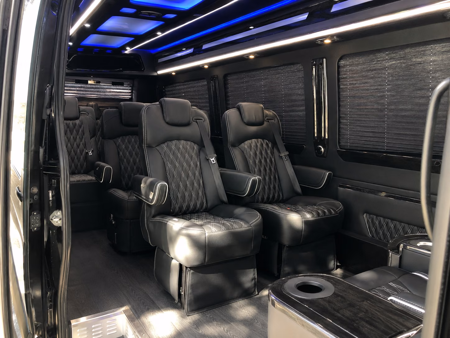 columbia sprinter van with driver inside